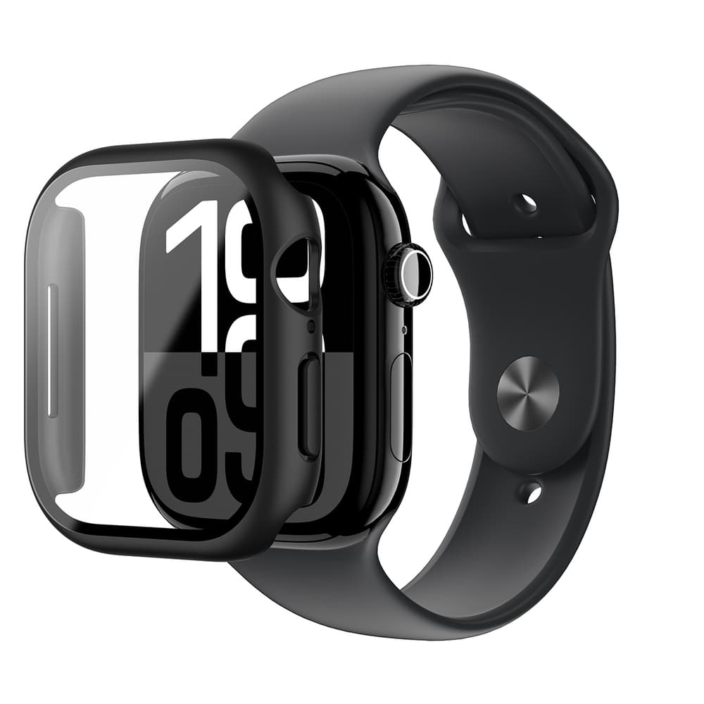AmazingThing Radix steklen ovitek za Apple Watch 46mm - črn 8