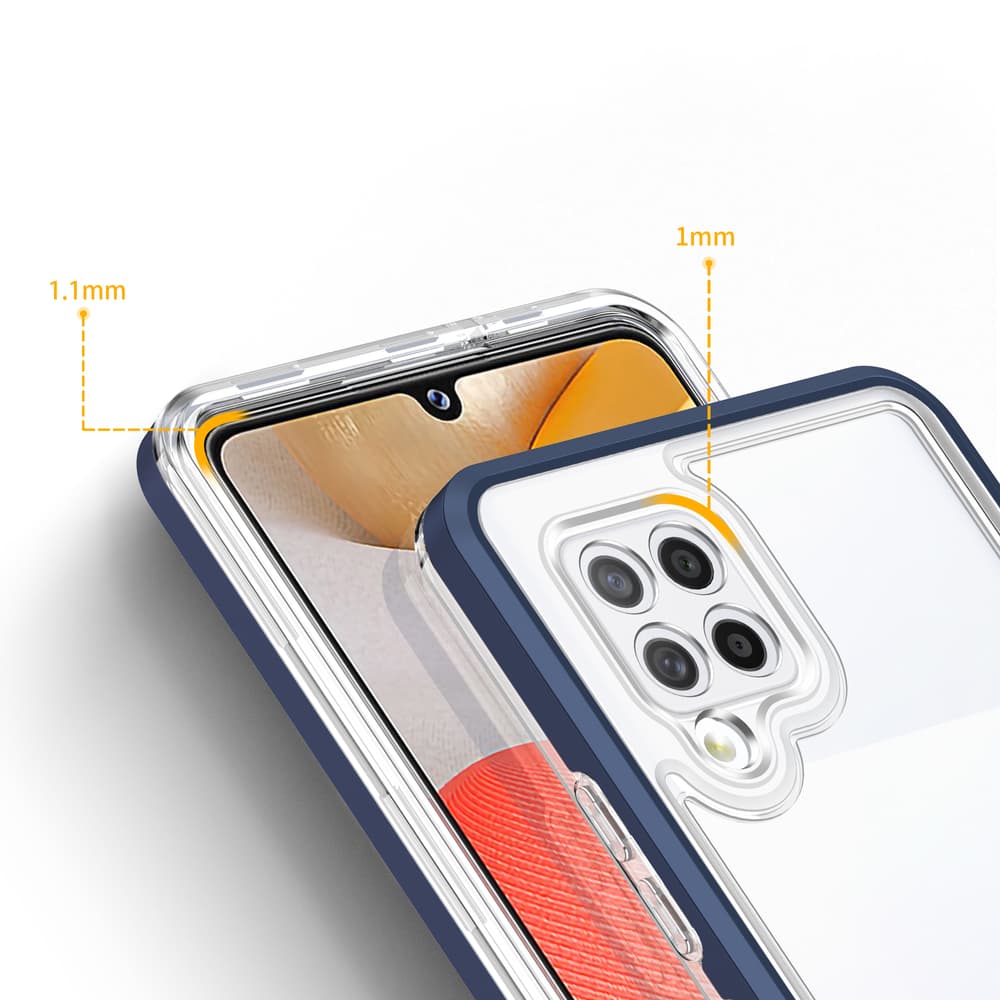 Hurtel ovitek Clear 3in1 za Samsung Galaxy A42 5G, moder 4
