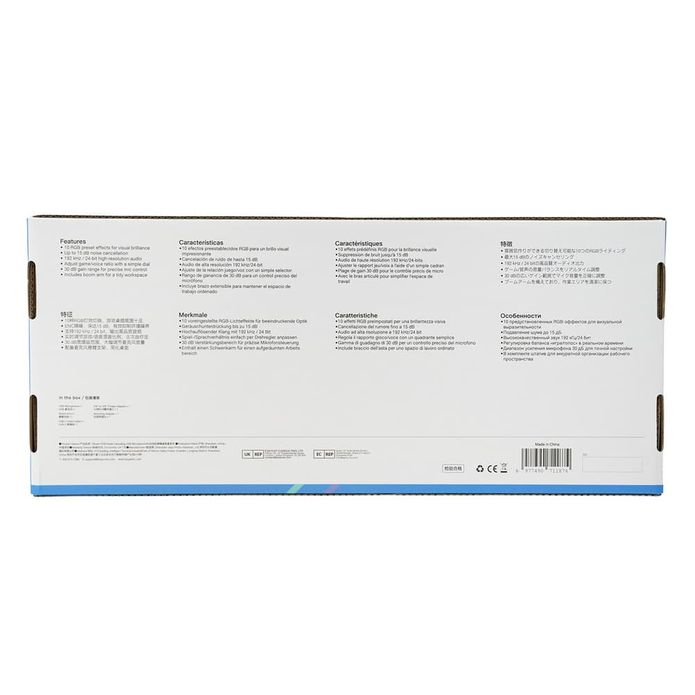BOYA CastMic G40B žični igralni mikrofon z roko, USB-C - črn 6
