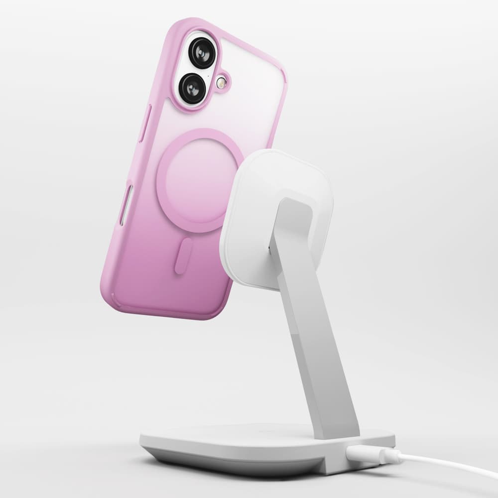 Puro Gradient MagSafe silikonski ovitek za iPhone 16 - Roza 6