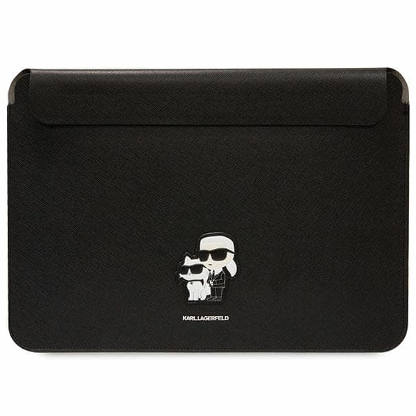 Karl Lagerfeld Saffiano Karl&Choupette etui za 14 "prenosnik - črn