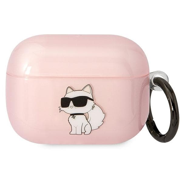 Karl Lagerfeld etui za AirPods Pro, Ikonik Choupette, roza