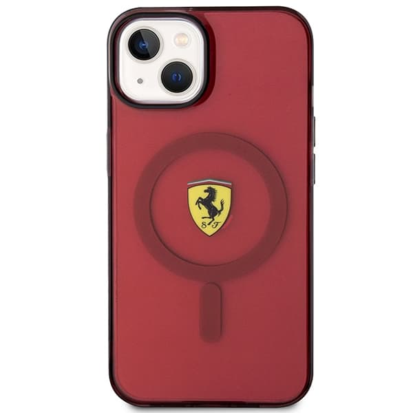 Ferrari FEHMP14SURKR etui za iPhone 14 6.1" rdeč/rdeč Magsafe 3