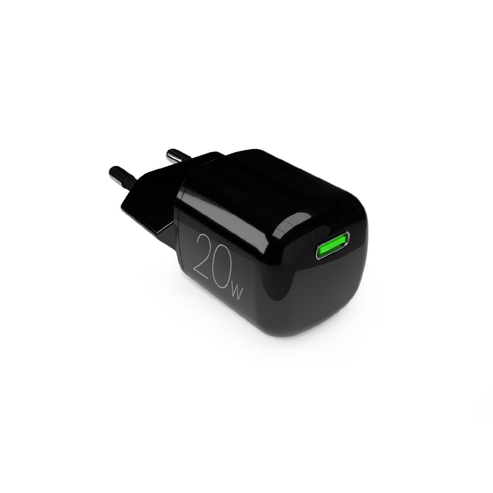 Puro 20W GaN USB-C omrežni polnilnik - črn