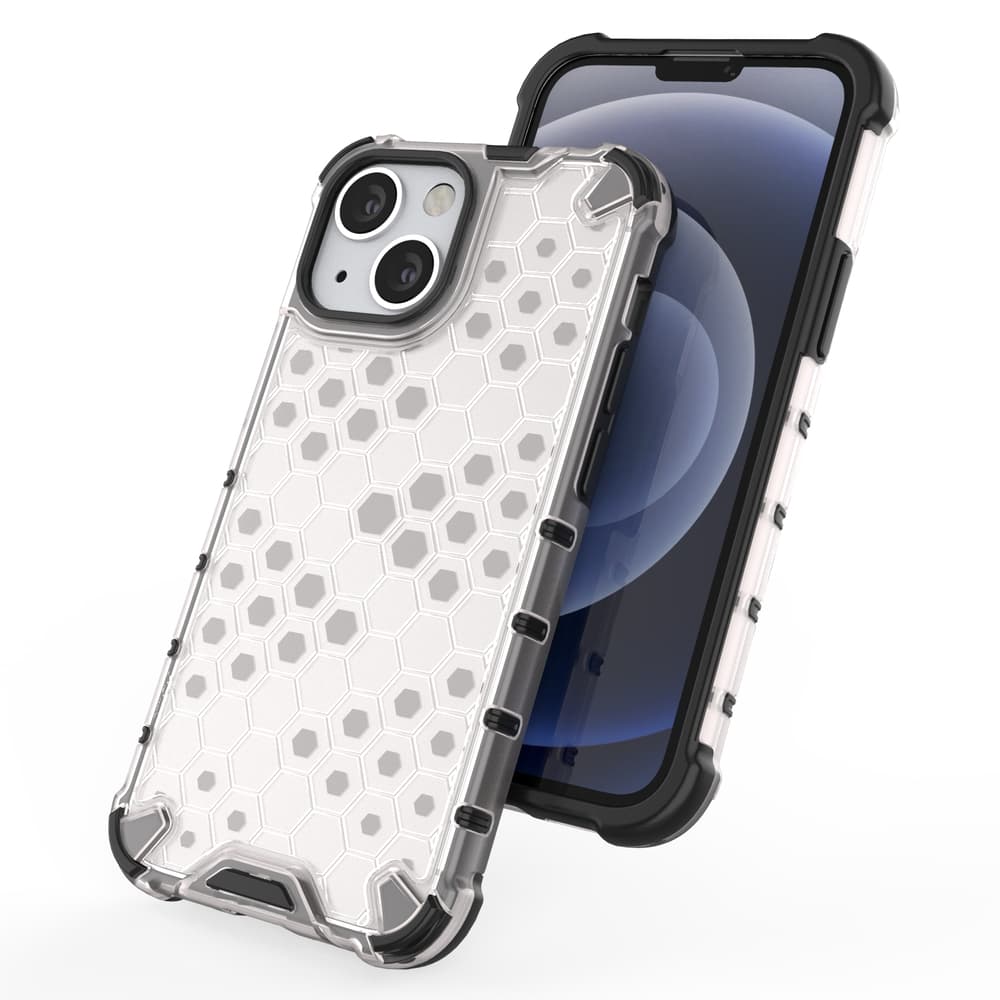 Ovitek Honeycomb z TPU Bumperjem za iPhone 13 mini - zelen 8