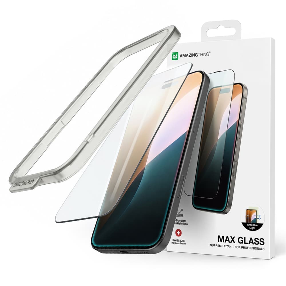 AmazingThing Titan Max kaljeno steklo za iPhone 16 Pro Max