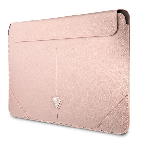 Guess Saffiano Triangle Logo etui za 16" prenosnik - roza 2