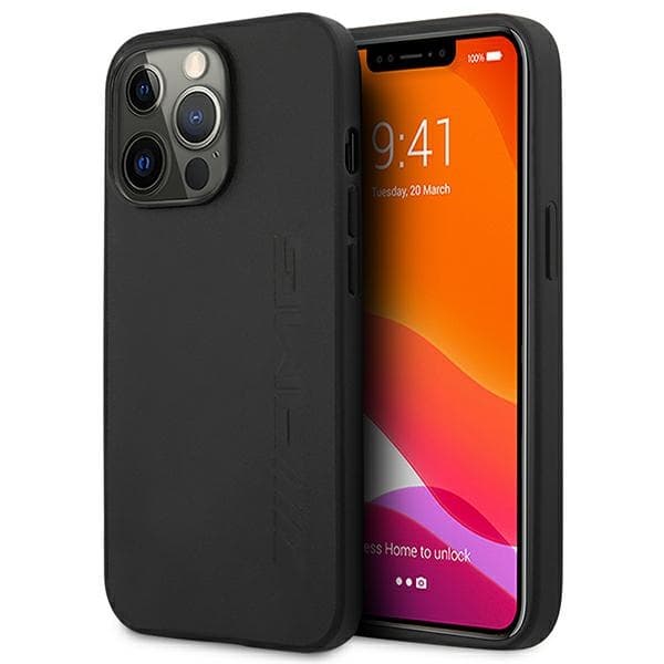 Ovitek AMG AMHCP14XDOLBK za iPhone 14 Pro Max 6.7" usnjeni črn