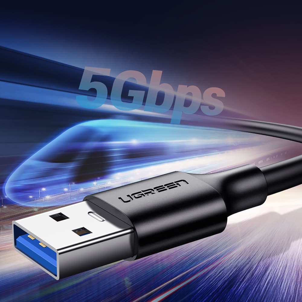 Ugreen USB-A 3.0 / USB-C kabel 3A 1m, črn 8