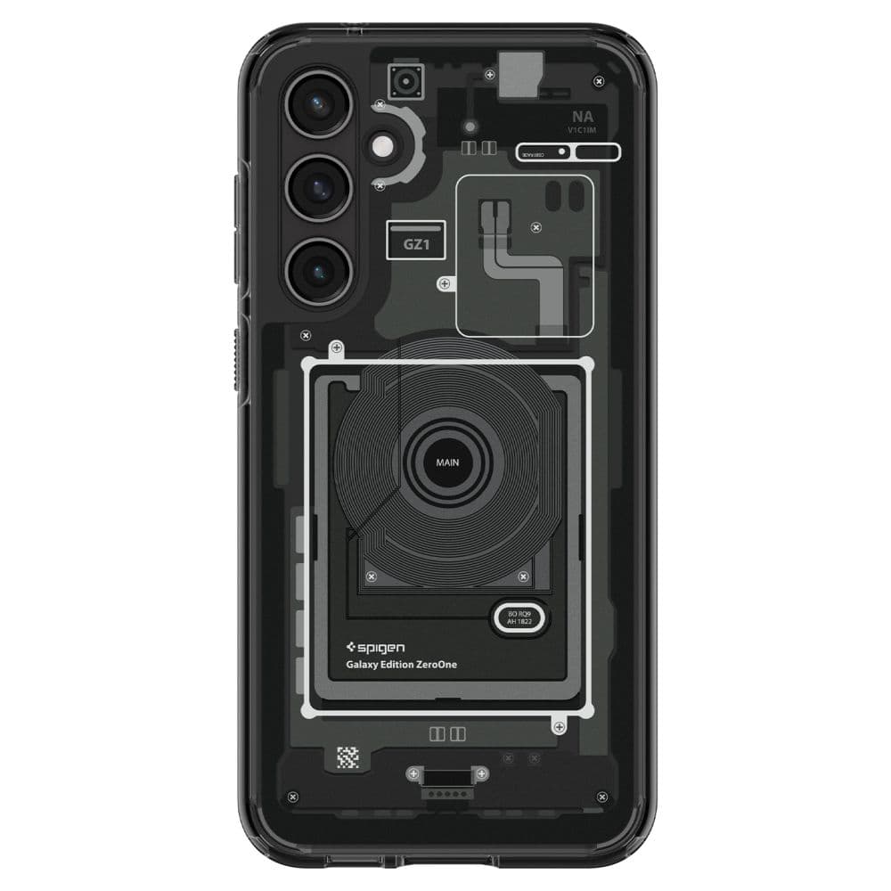 Spigen Ultra Hybrid etui za Samsung Galaxy S23 FE - temno siva (Zero One Pattern) 4