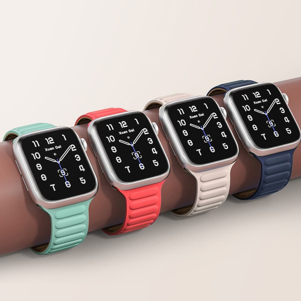Hurtel Magnetic Strap zapestnica za Apple Watch 41mm - Rdeča 8