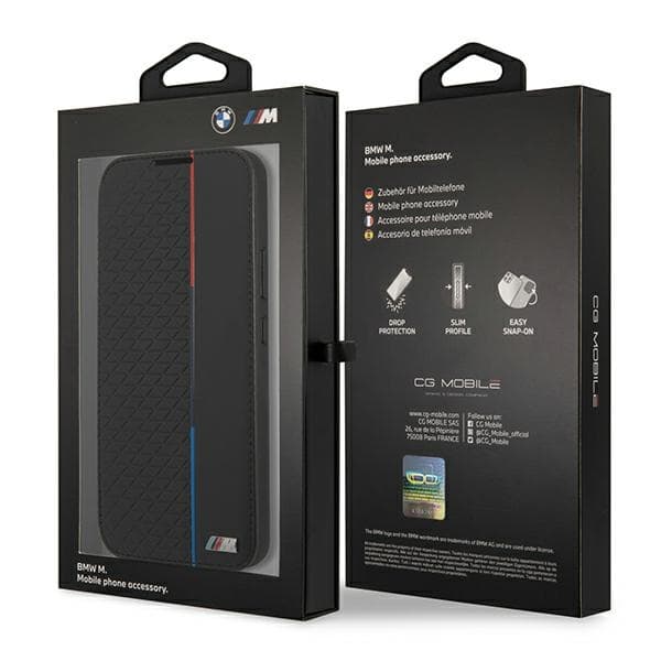 Ovitek BMW M Collection Triangles Book za Samsung S22+ - črn 7