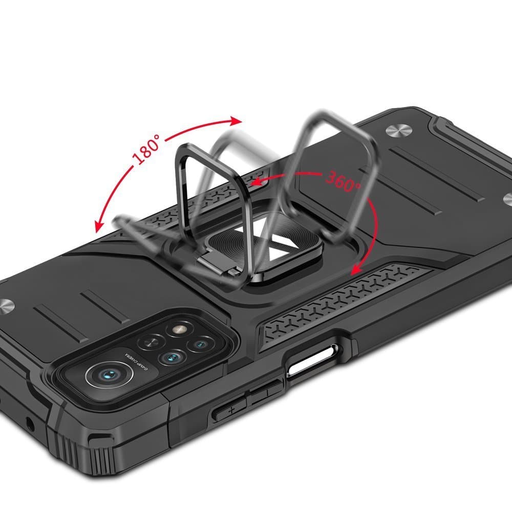 Wozinsky Ring Armor ovitek za Samsung Galaxy A72 4G, modra 5