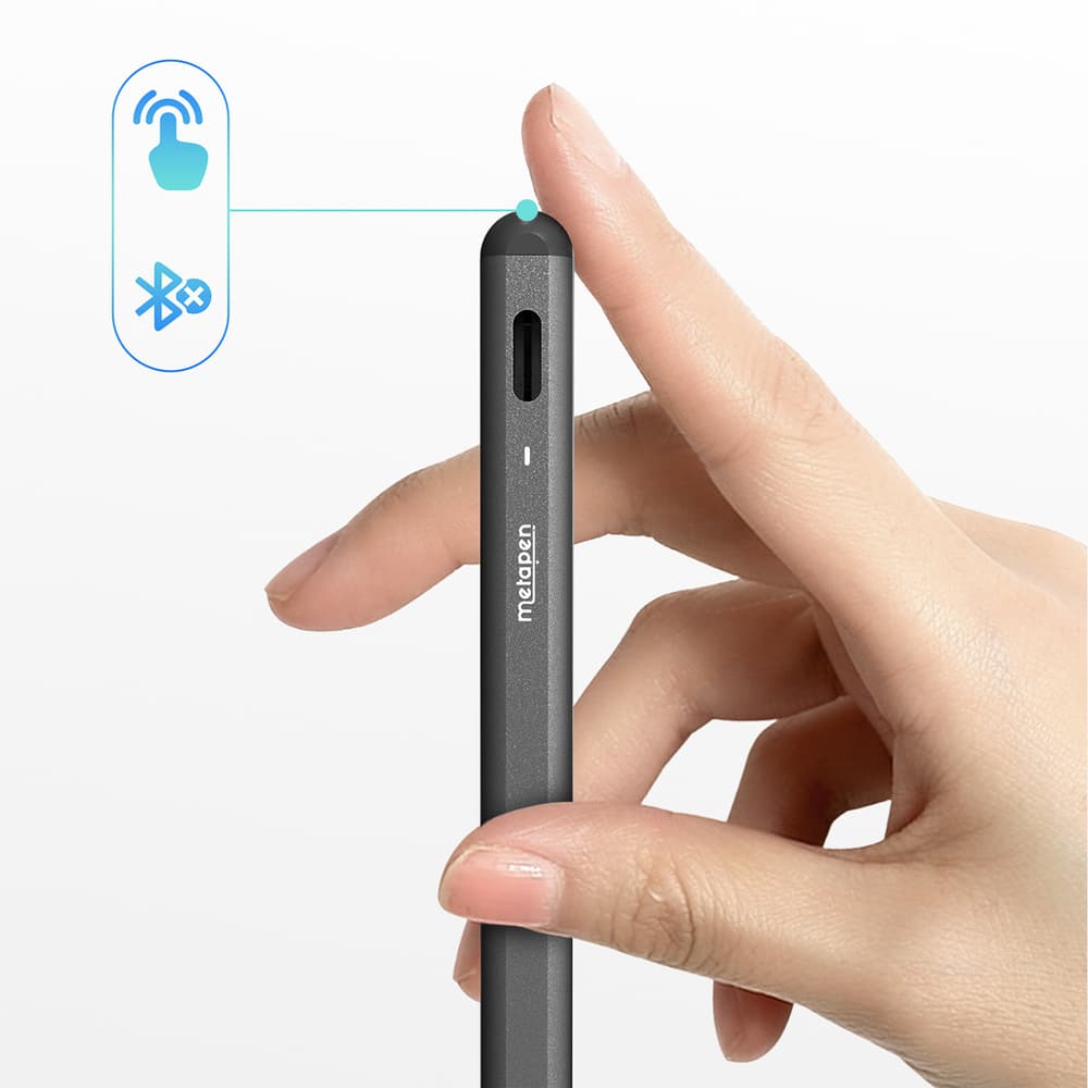 Metapen A8 Aktivni pisalo za iPad USB-C - Črna 4