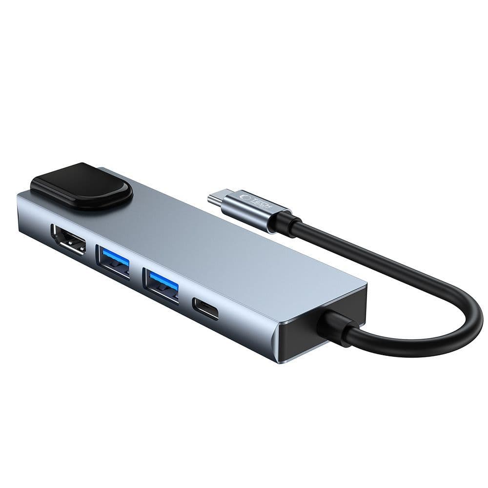 Adapter Tech-Protect V3 5v1 USB-C: USB-A 3.0 / USB-A 2.0 / USB-C / HDMI / RJ45 - siv 6