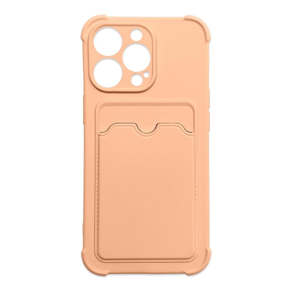 Hurtel Card Armor ovitek z denarnico za iPhone 11 Pro Max, silikonski, roza