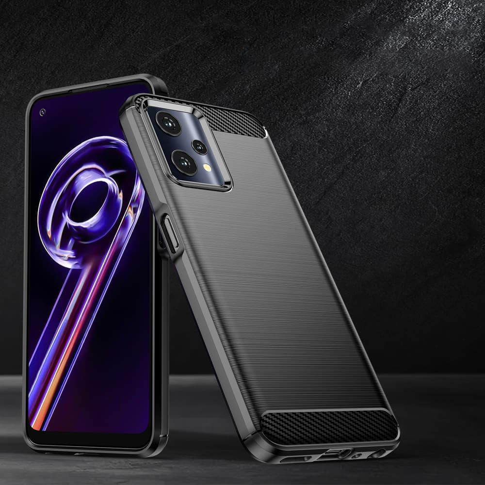 Carbon Case ovitek za Realme 9 Pro - črn 5