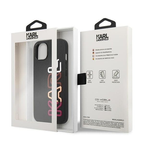 Karl Lagerfeld Multipink Brand ovitek za iPhone 13 mini (5,4") - črn 8