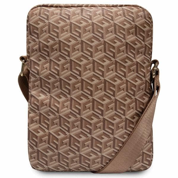 Guess GUTB10HGCFSEW etui za 10" tablico - rjava/rjava GCube Stripe 3