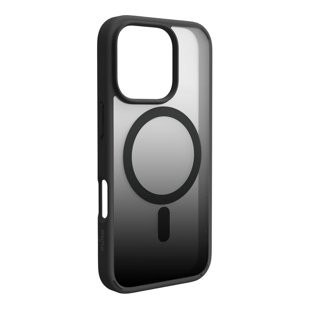 Puro Gradient MagSafe silikonski ovitek za iPhone 16 Pro Max - črn