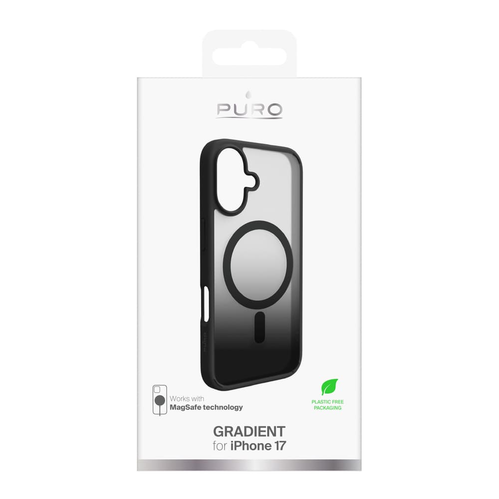 Puro Gradient TPU ovitek z MagSafe za iPhone 17 - črn 2
