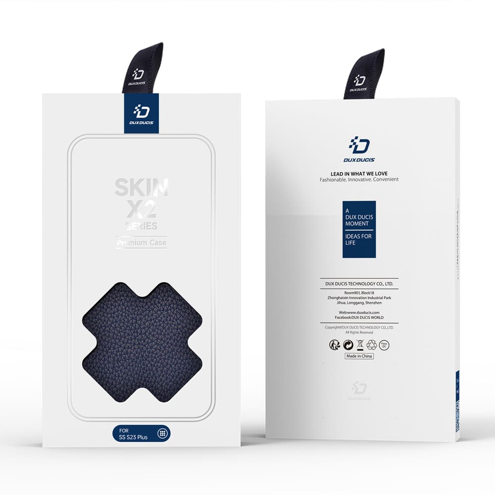 Dux Ducis Skin X2 etui Samsung Galaxy S23+ flip (modra) 2