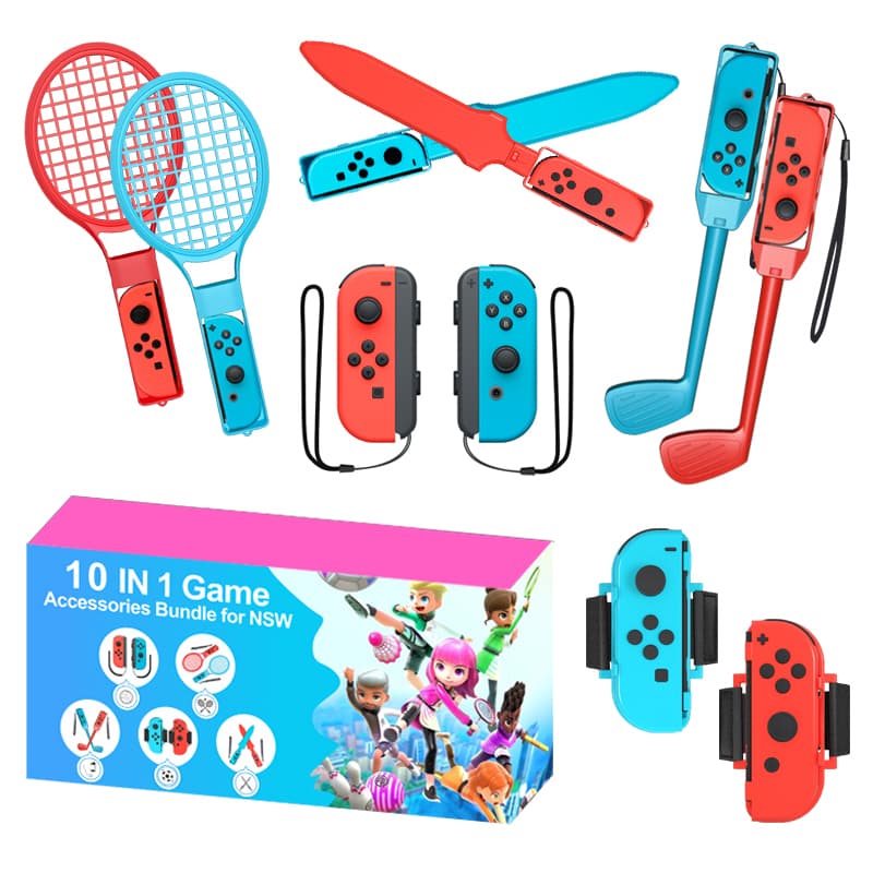 Nintendo Switch Sports 10-delni družinski paket dodatkov - Rdečo-modra 2