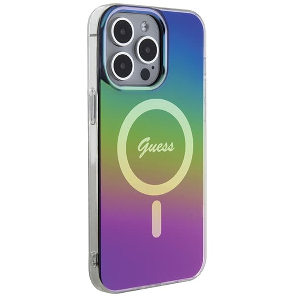 Guess IML Iridescent MagSafe ovitek za iPhone 15 Pro - črna 4