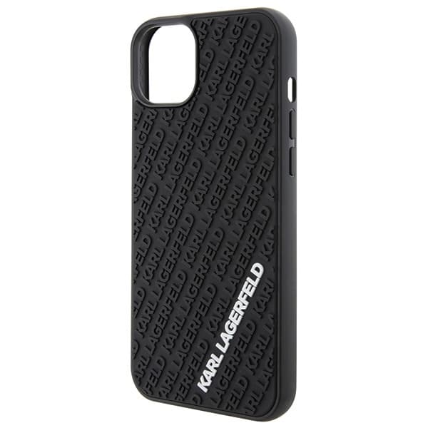 Karl Lagerfeld ovitek za iPhone 15 Plus, 3D Rubber Multi Logo, črn 6