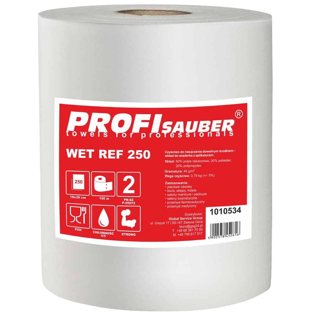 Vlažne krpe Profi Sauber WET REF 250 za posodo (256 kosov)