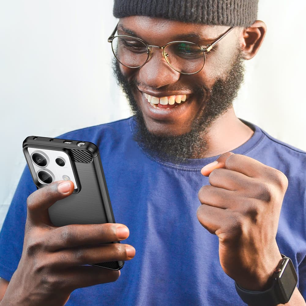 Karbonski ovitek za Xiaomi Redmi Note 13 5G - črn 7