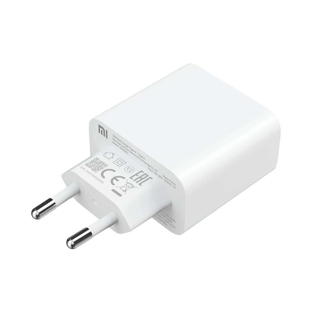 Xiaomi potovalni polnilnik Combo 33W PD USB-A / USB-C - Bela 2