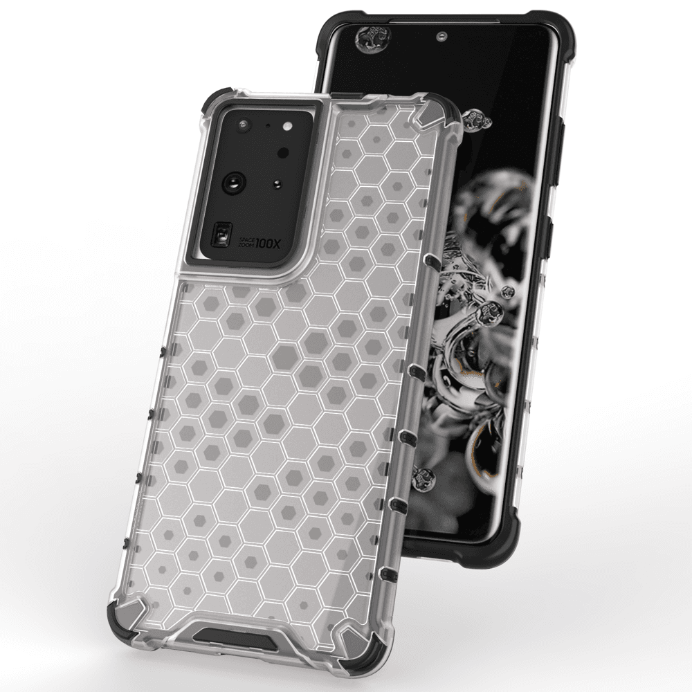 Hurtel Honeycomb ovitek za Samsung Galaxy S22 Ultra - modra 7