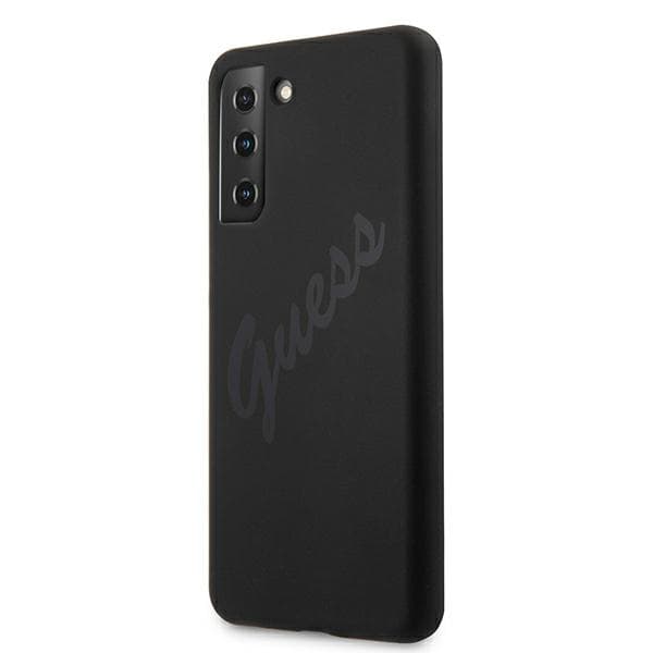 Ovitek Guess Silicone Vintage Script za Samsung Galaxy S21+ - Črna 2