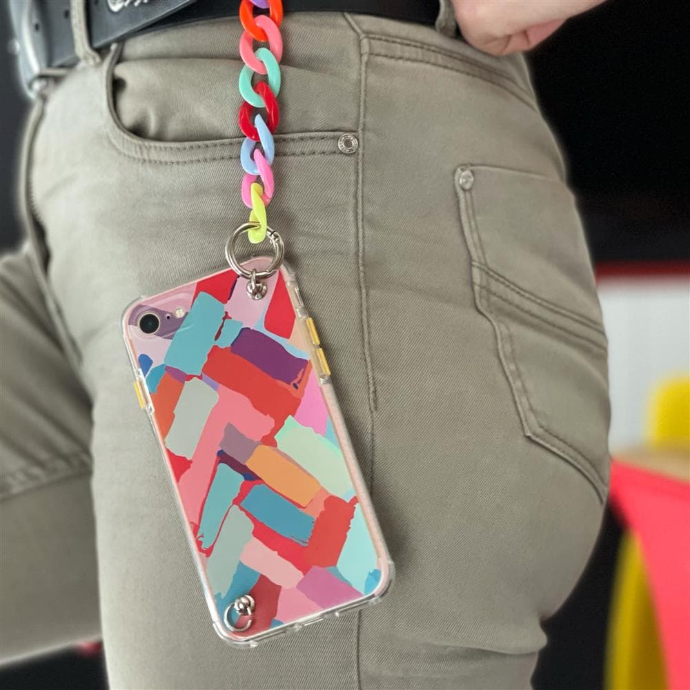 Ovitek Color Chain z verižico za iPhone 8 Plus / 7 Plus - pisan 5