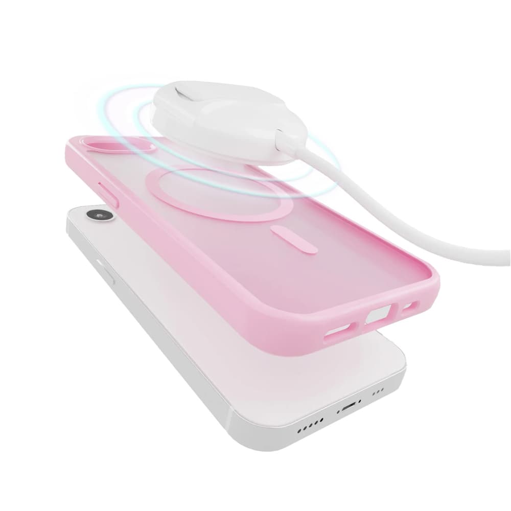 Puro Gradient MagSafe etui za iPhone 16e/17e - roza 4