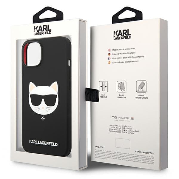 Karl Lagerfeld Silicone Choupette Head ovitek za iPhone 14 Plus (6.7"), črna 8