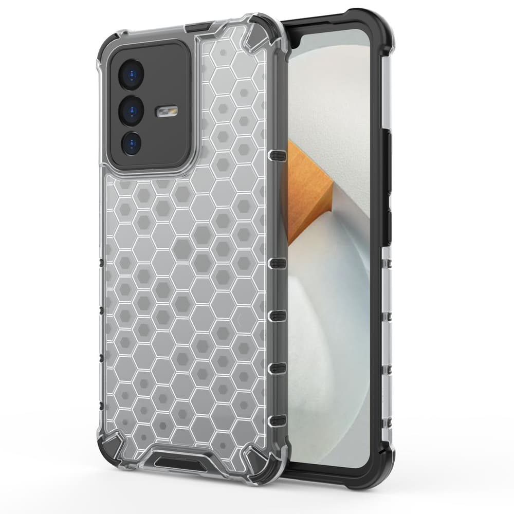 Ovitek Honeycomb za Vivo V23 5G, prozoren