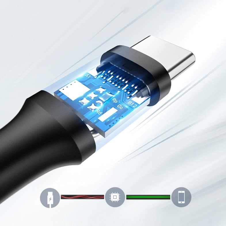 Ugreen USB-A 3.0 / USB-C kabel 3A 1m, črn 5