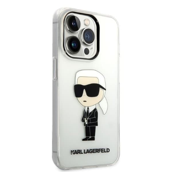 Karl Lagerfeld Ikonik Karl ovitek za iPhone 14 Pro Max - prozoren 4