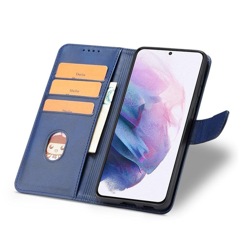 Magnetni ovitek s preklopom za Samsung Galaxy S22+ (S22 Plus) - moder 4