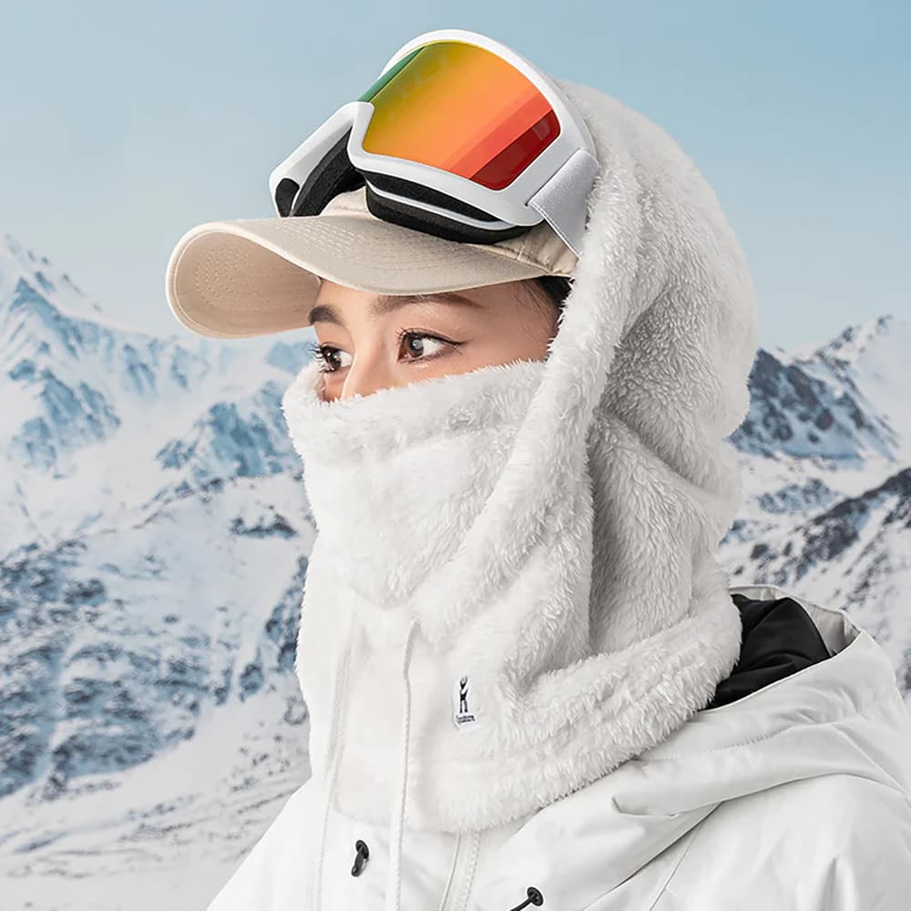 Qunature smučarska balaklava Arctic Velvet, Velikost M - Bela 3