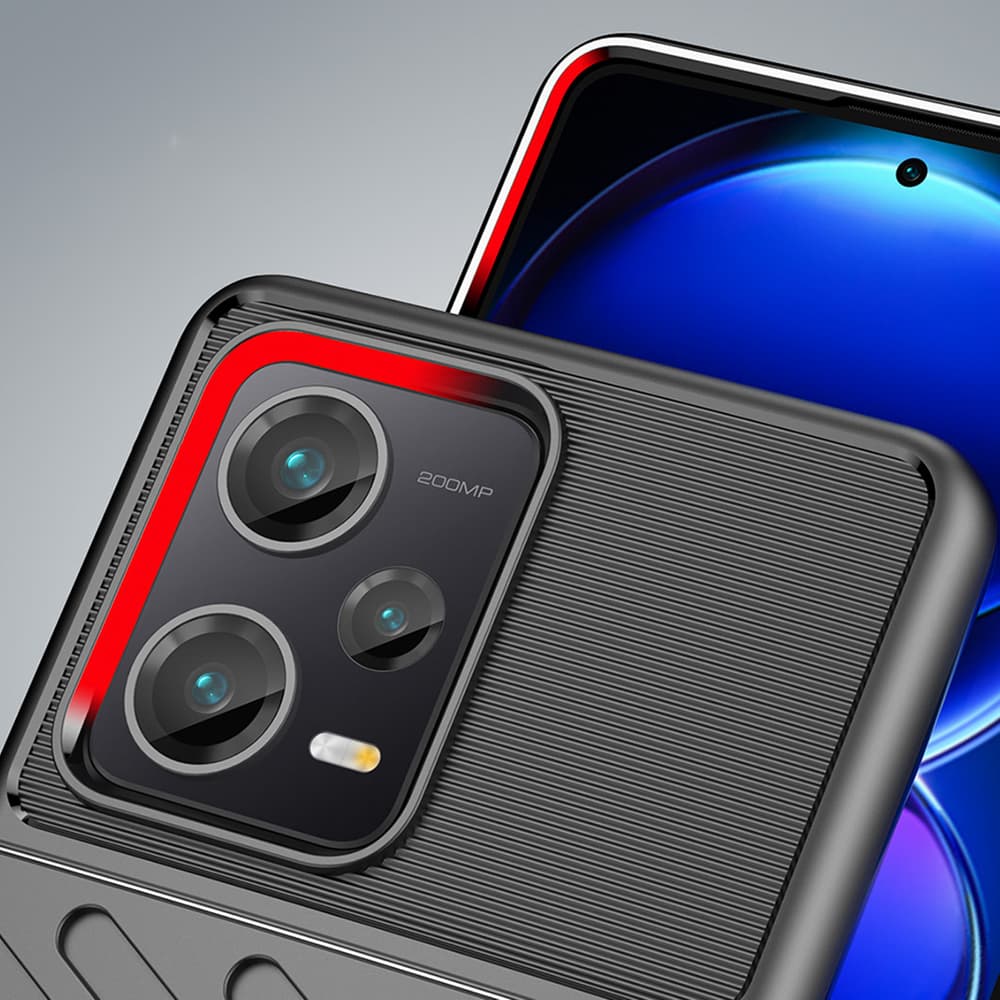 Thunder Case ovitek za Xiaomi Redmi Note 12 Pro+ (silikon, črn) 6