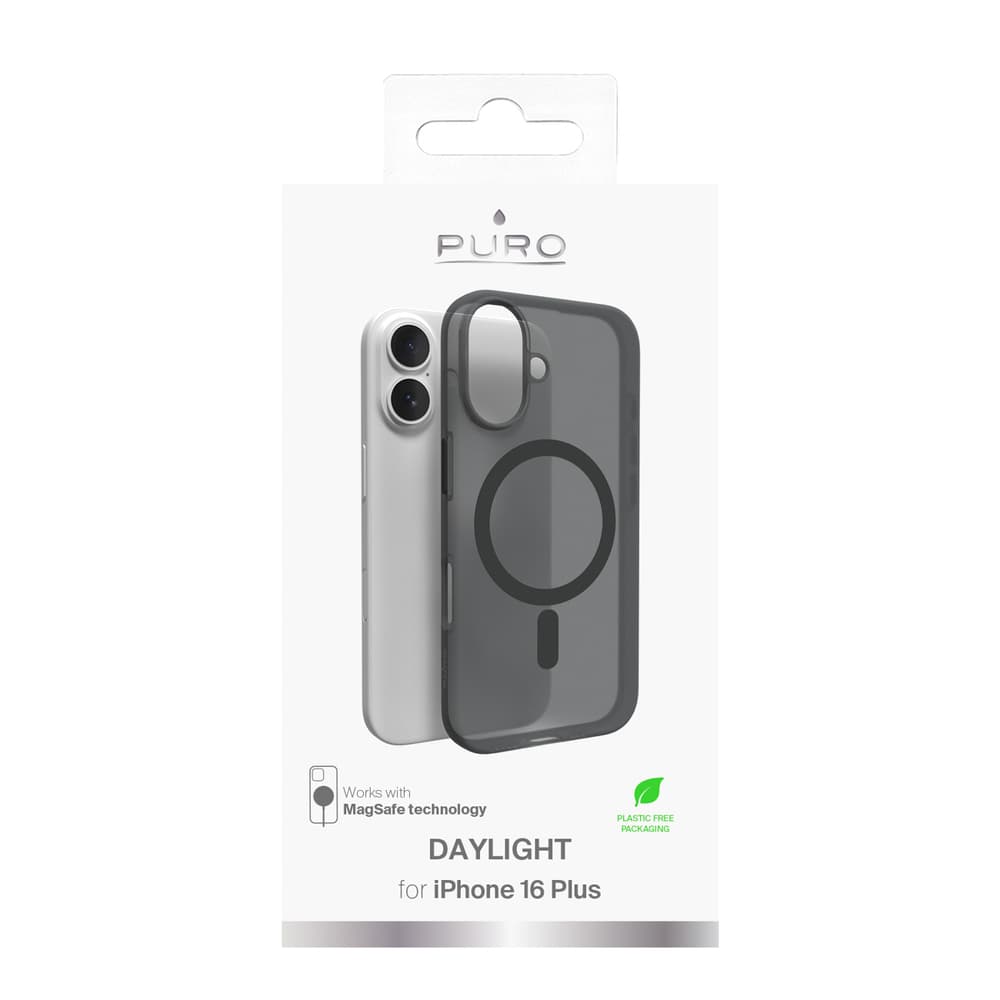 Puro Daylight MagSafe silikonski ovitek za iPhone 16 Plus - Črna 3