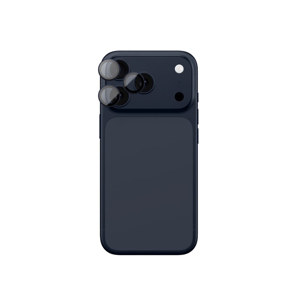 AmazingThing Zaščitno steklo za kamero iPhone 17 Pro / Pro Max, moder okvir 2