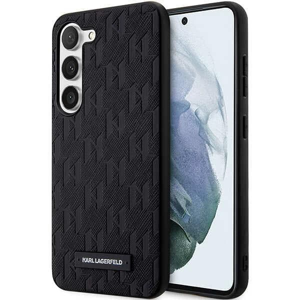Karl Lagerfeld Saffiano ovitek za Samsung S23+, črn Logo