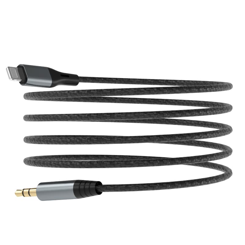 Dudao L11PRO Lightning na 3.5mm avdio kabel 1m - siv 4