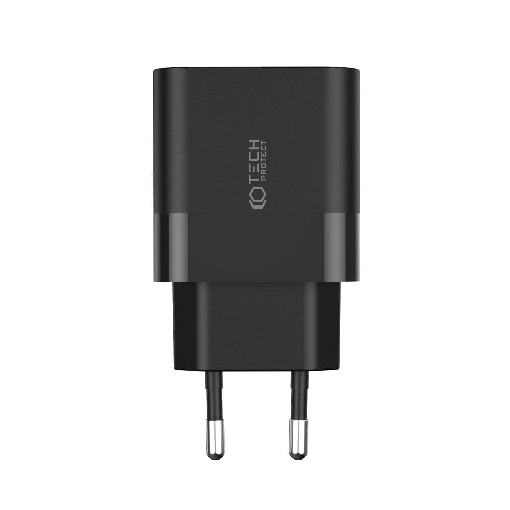 Tech-Protect C20W polnilnik 2x USB-C PD 20W - Črn 3