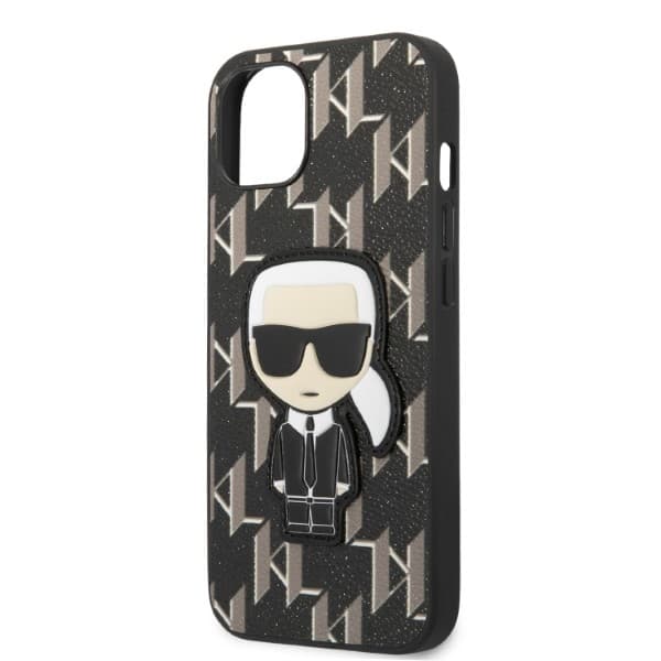 Karl Lagerfeld Monogram Ikonik Patch ovitek za iPhone 13 mini (5.4") - črn 6