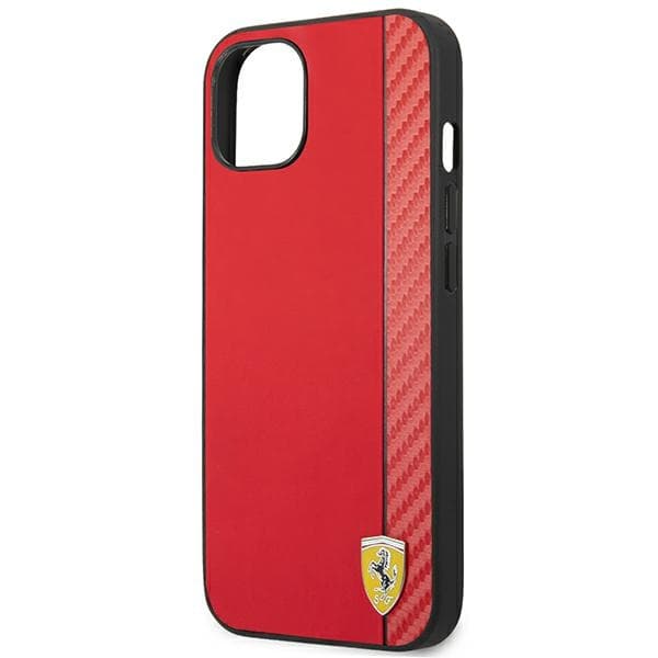 Ferrari ovitek za iPhone 14 Plus 6.7" (carbon, rdeč) 7